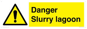Danger Slurry lagoon